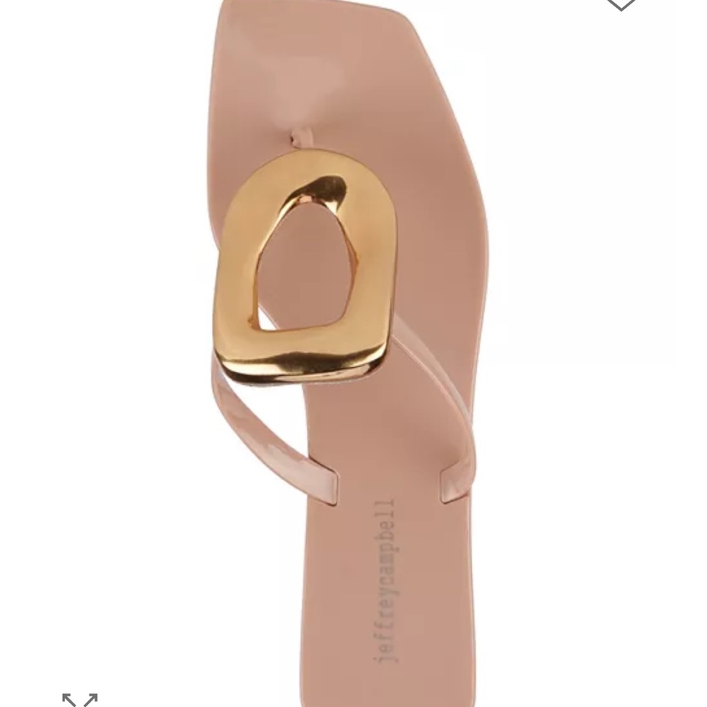 Elegant Gold and Tan Women's Sandals - Picture 4 of 4